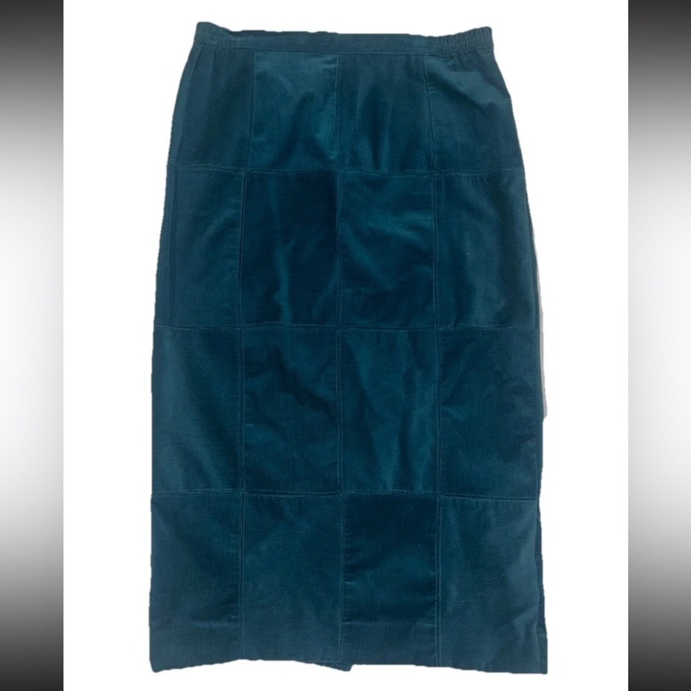 Vintage Coastal Cowgirl 100% Cotton Blue Checkered Skirt